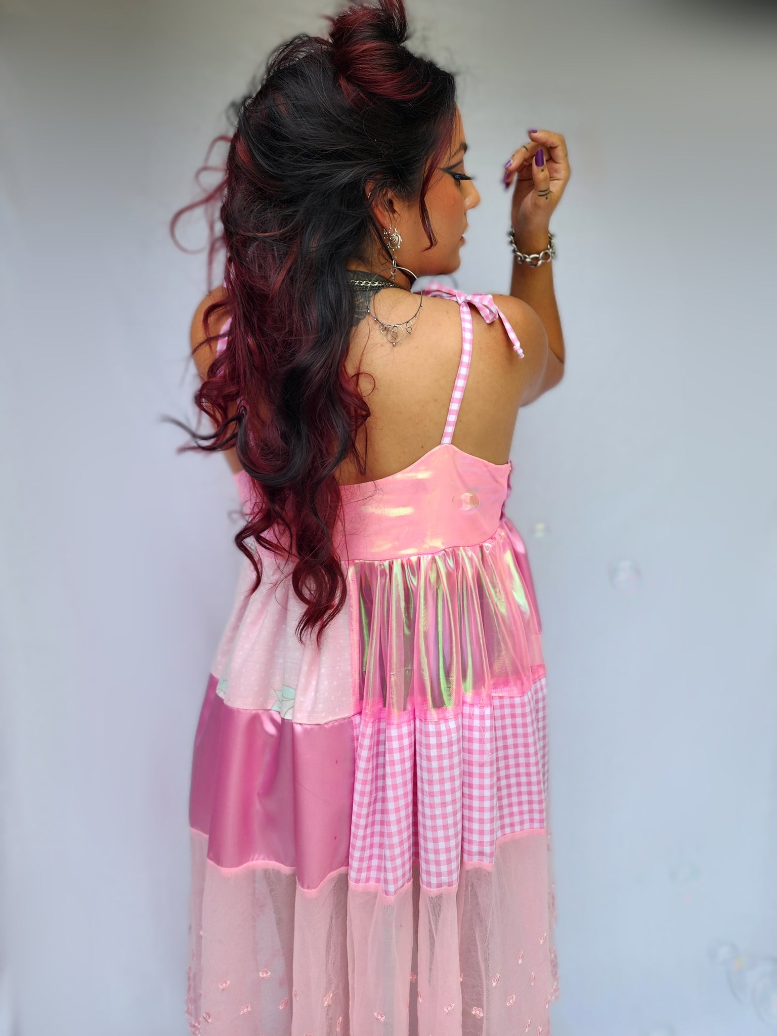 Pretty in Pink Patchwork Dress